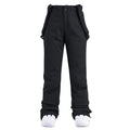 Wide Leg Straight Winter Pants with Adjustable Suspenders for Women | Outdoor