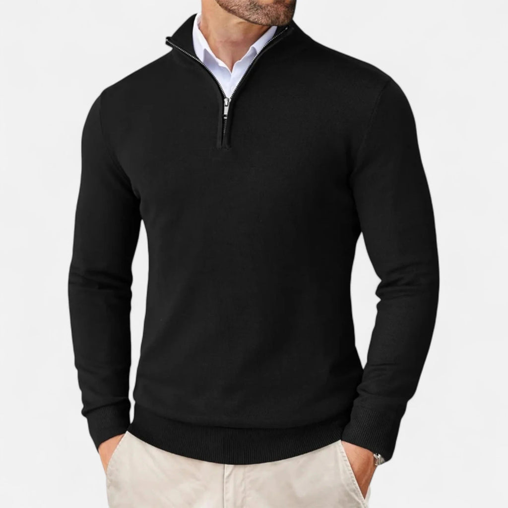 ZAAN Original | Luxe Men's Sweater with Zip Collar
