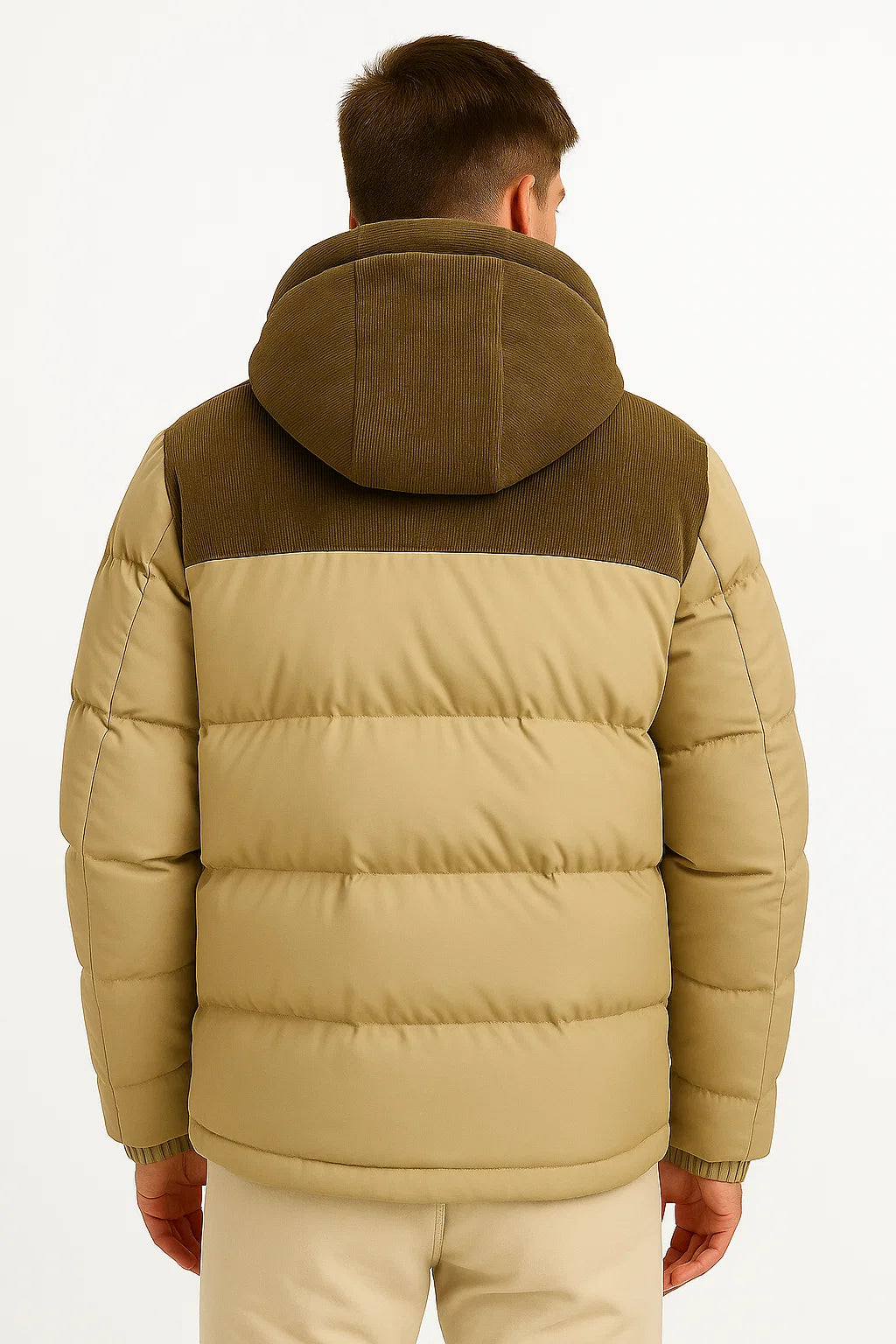 Lightweight Padded Hooded Jacket with Pockets for Men | Fall and Winter