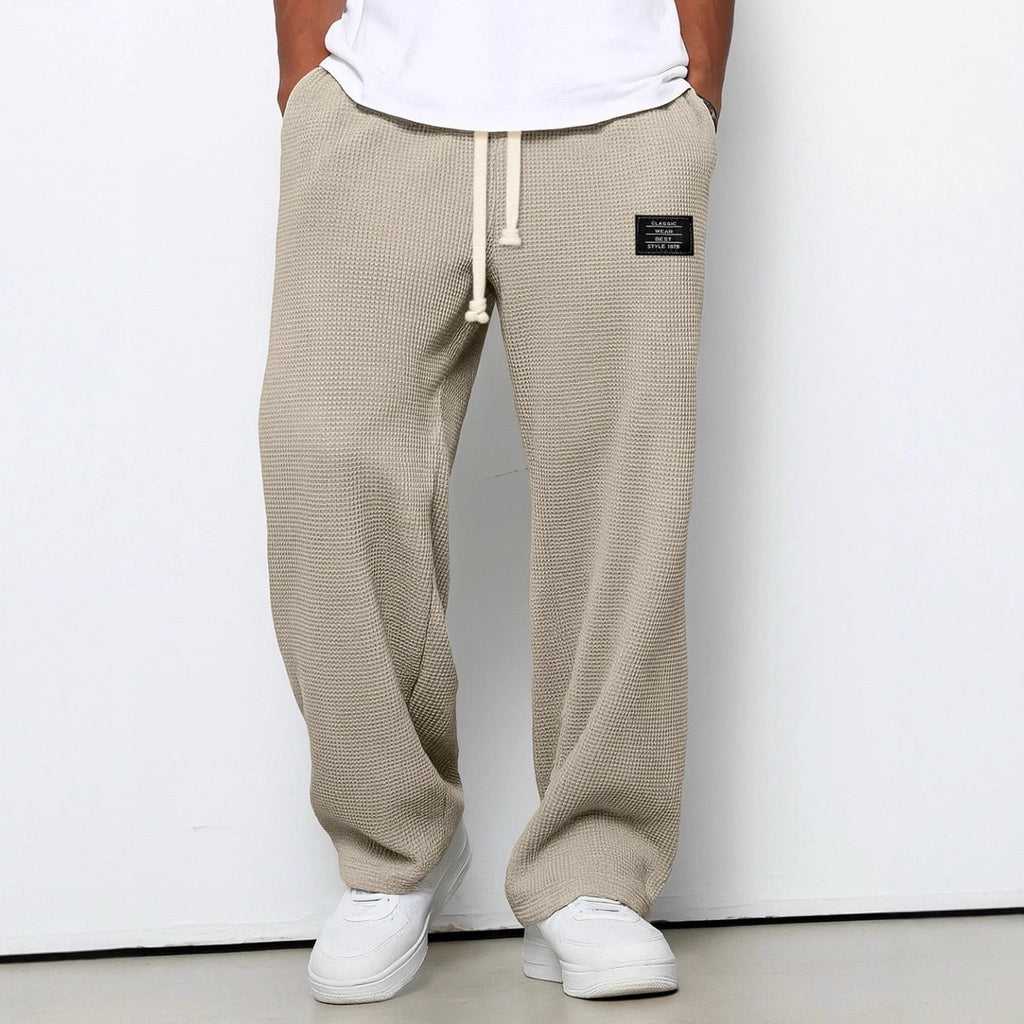 Lightweight Breathable Relaxed Fit Adjustable Waist Casual Pants for Men
