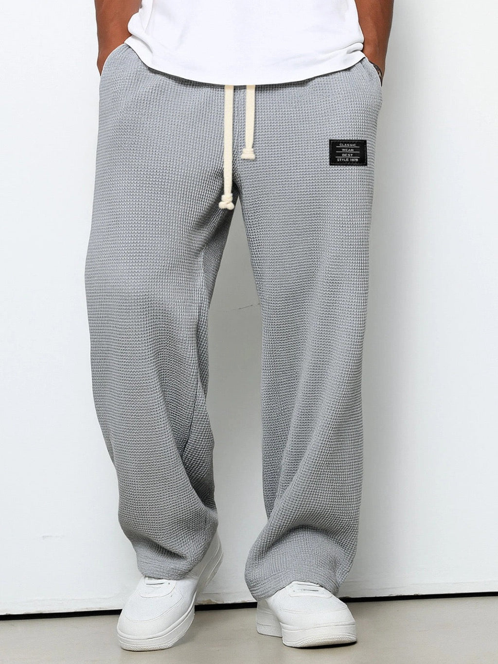 Lightweight Breathable Relaxed Fit Adjustable Waist Casual Pants for Men