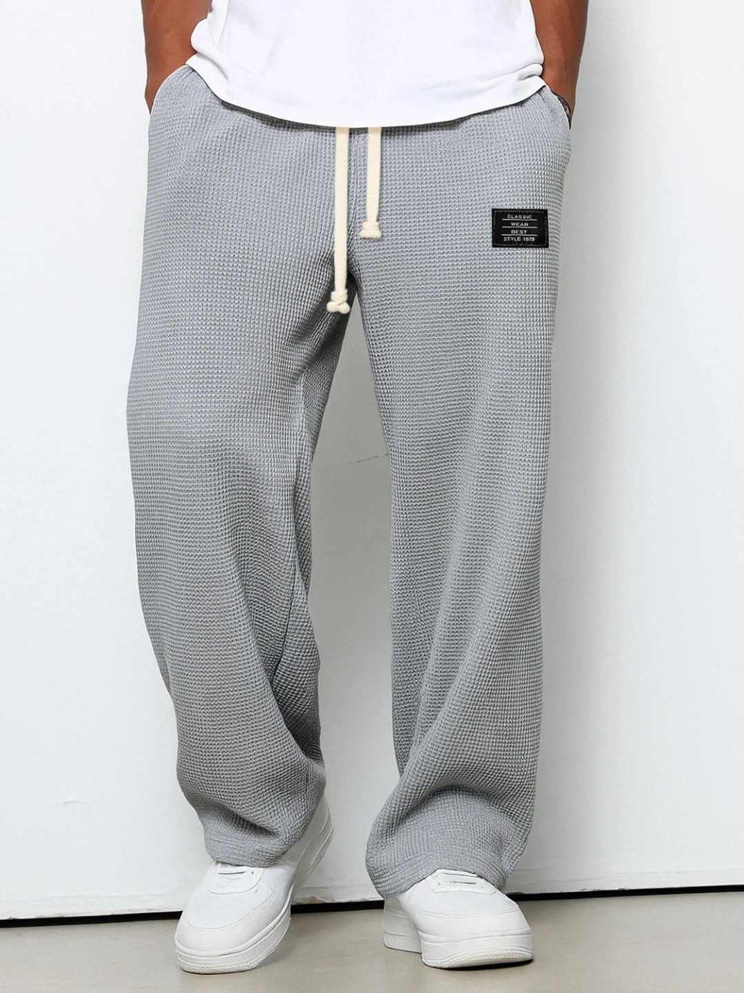 Lightweight Breathable Relaxed Fit Adjustable Waist Casual Pants for Men