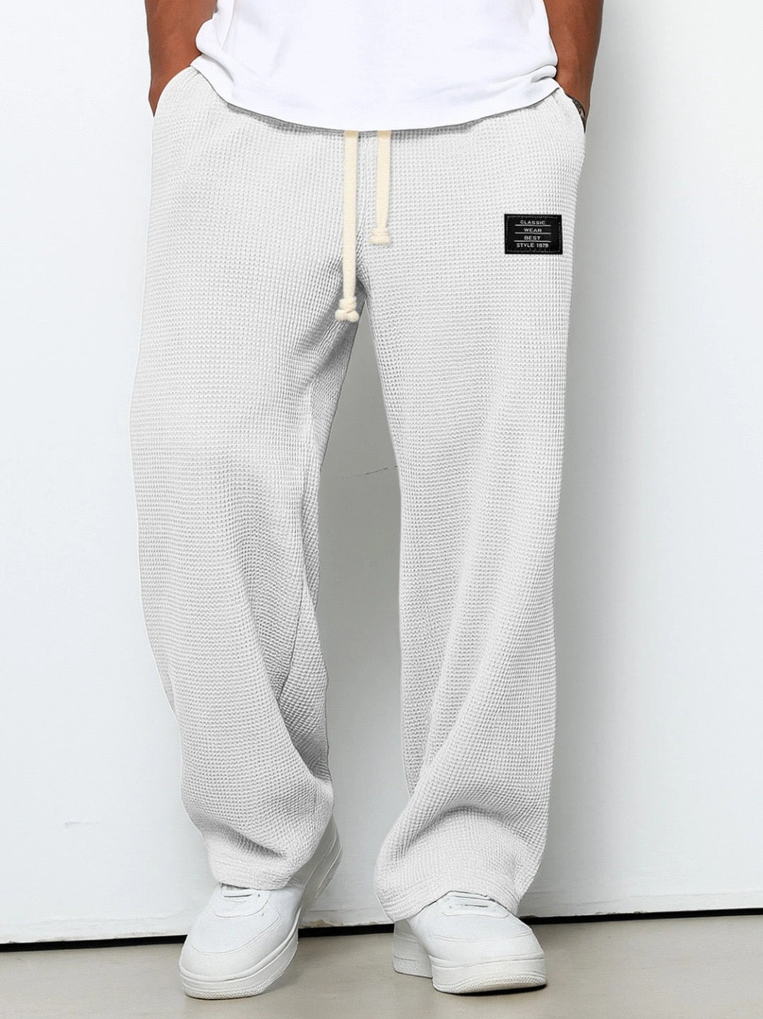 Lightweight Breathable Relaxed Fit Adjustable Waist Casual Pants for Men