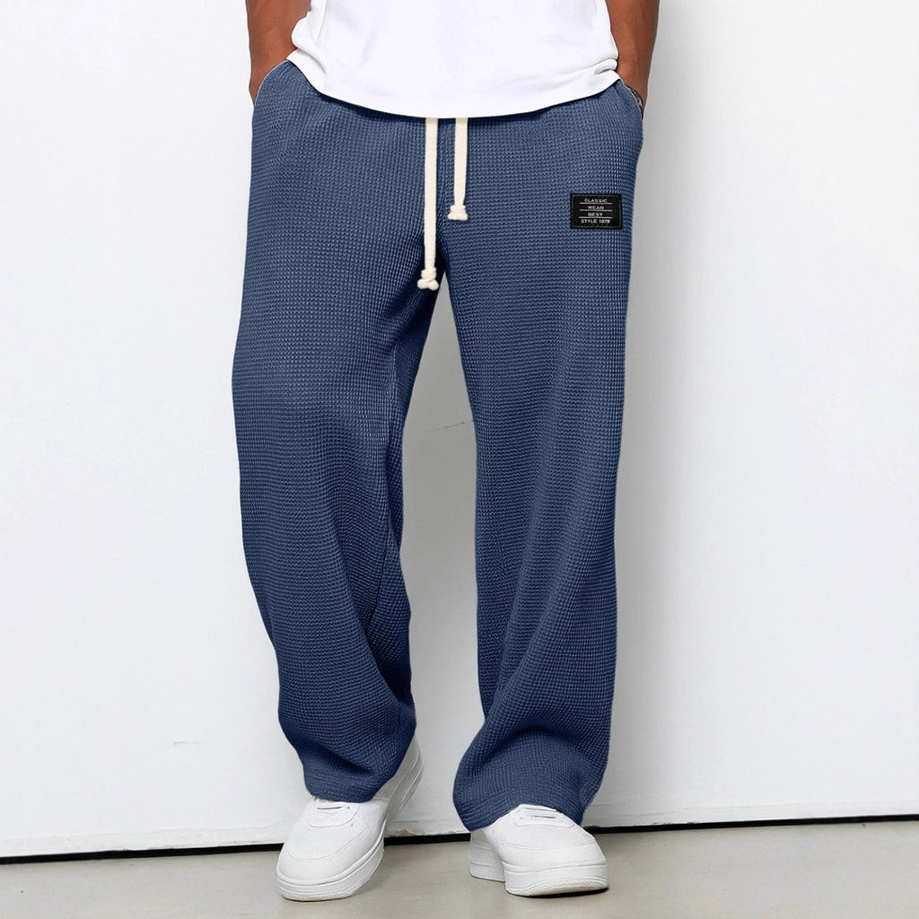 Lightweight Breathable Relaxed Fit Adjustable Waist Casual Pants for Men