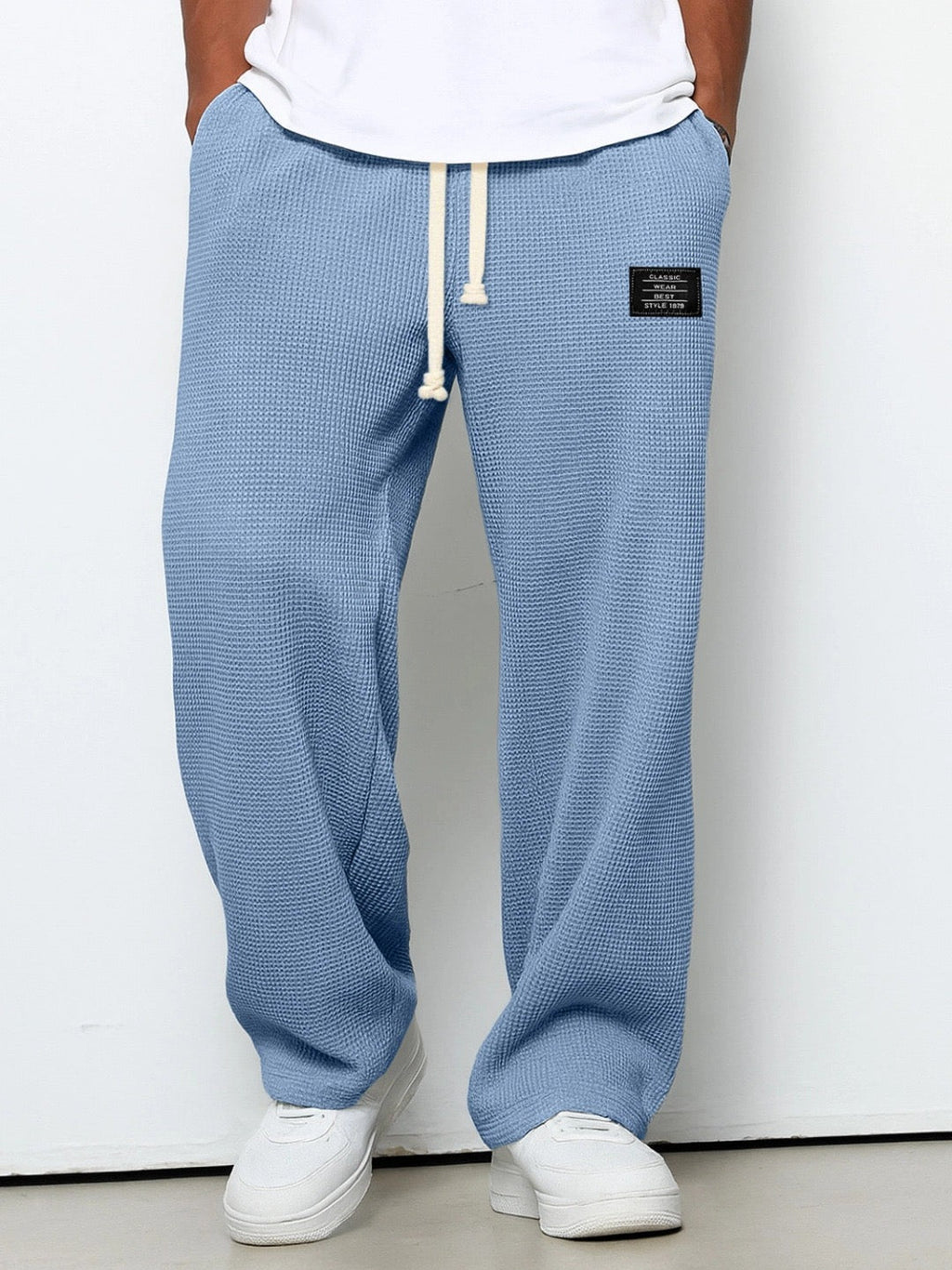 Lightweight Breathable Relaxed Fit Adjustable Waist Casual Pants for Men
