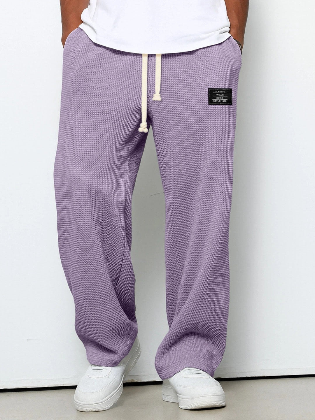 Lightweight Breathable Relaxed Fit Adjustable Waist Casual Pants for Men