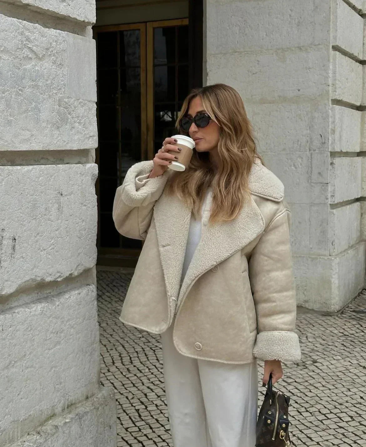 Women's Jacket | Faux Leather Warm Cut
