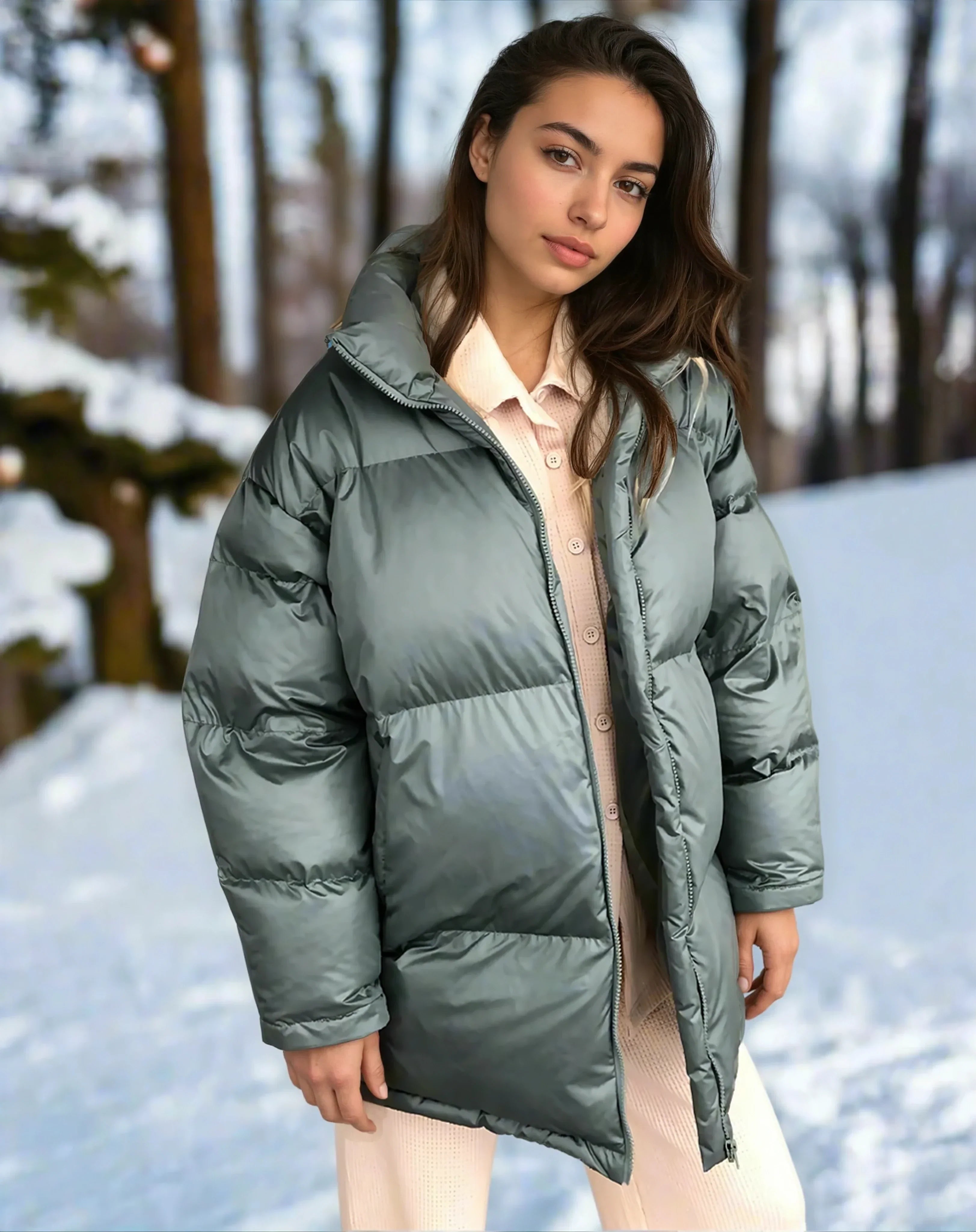 Women's Winter Coat | Warm Quilted Loose Fit