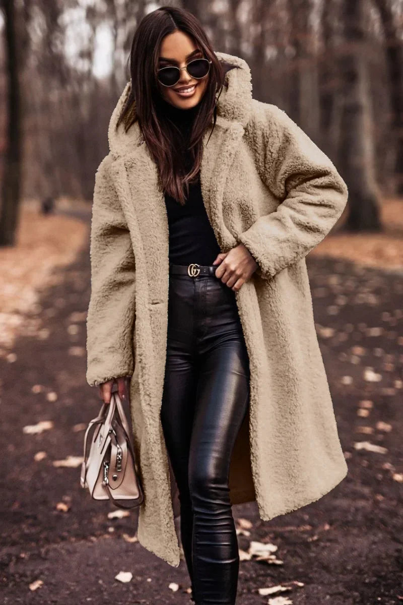 Hooded Winter Coat for Women | Below Hip Length Cold Weather Outerwear