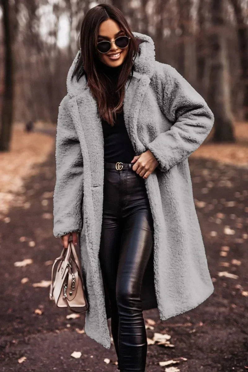 Hooded Winter Coat for Women | Below Hip Length Cold Weather Outerwear