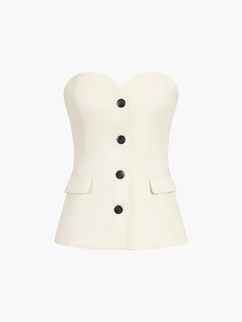 Strapless Top and Full Length Pants Two Piece Set for Women | Casual Occasion