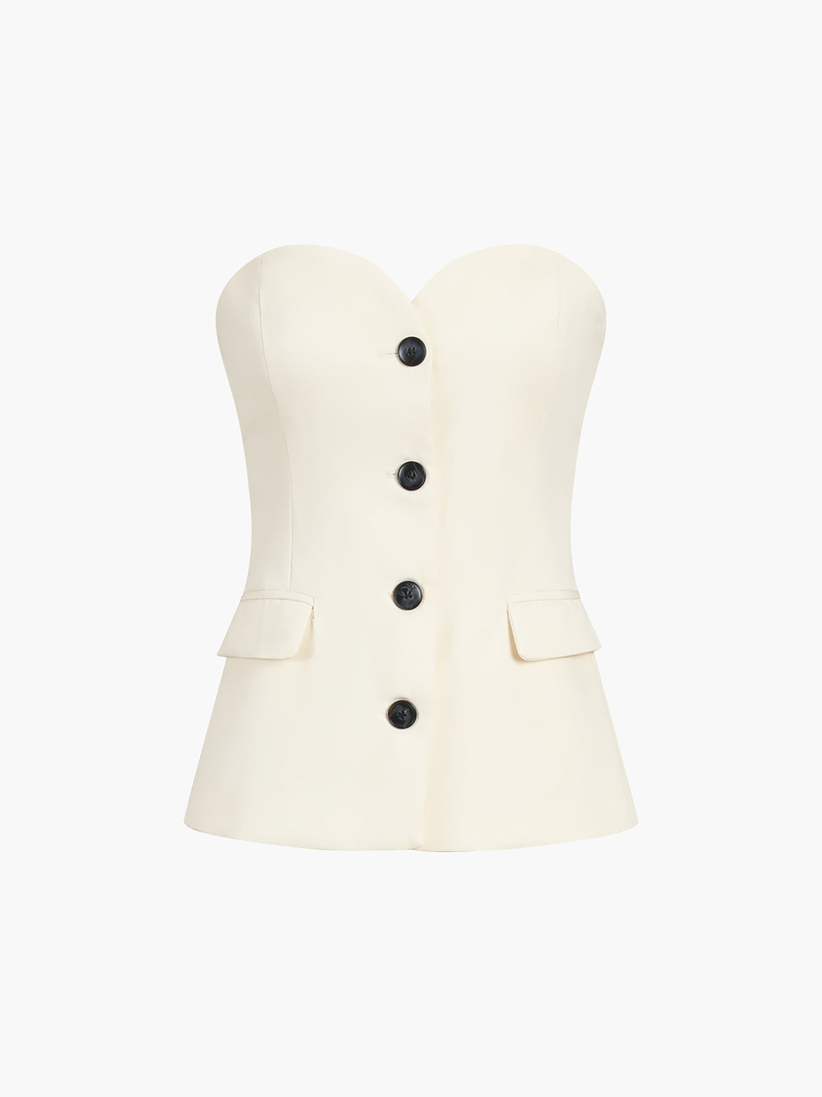 Strapless Top and Full Length Pants Two Piece Set for Women | Casual Occasion