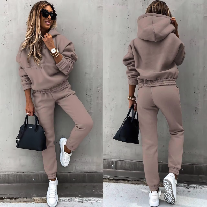 Winter Two Piece Tracksuit Set for Women | Athletic Loungewear