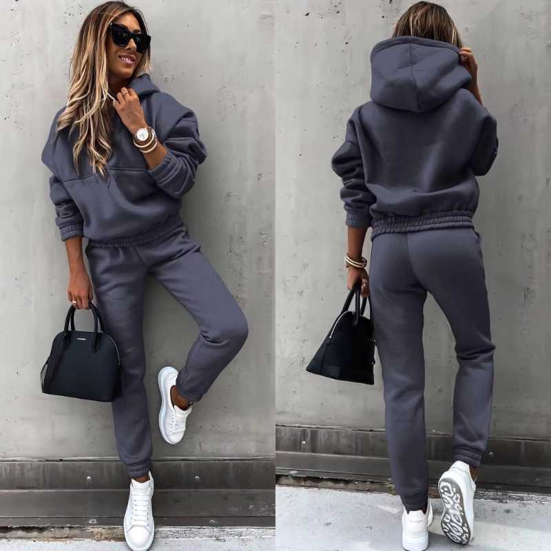 Winter Two Piece Tracksuit Set for Women | Athletic Loungewear