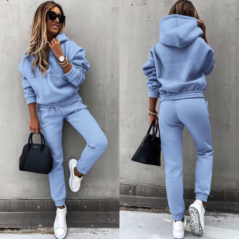 Winter Two Piece Tracksuit Set for Women | Athletic Loungewear