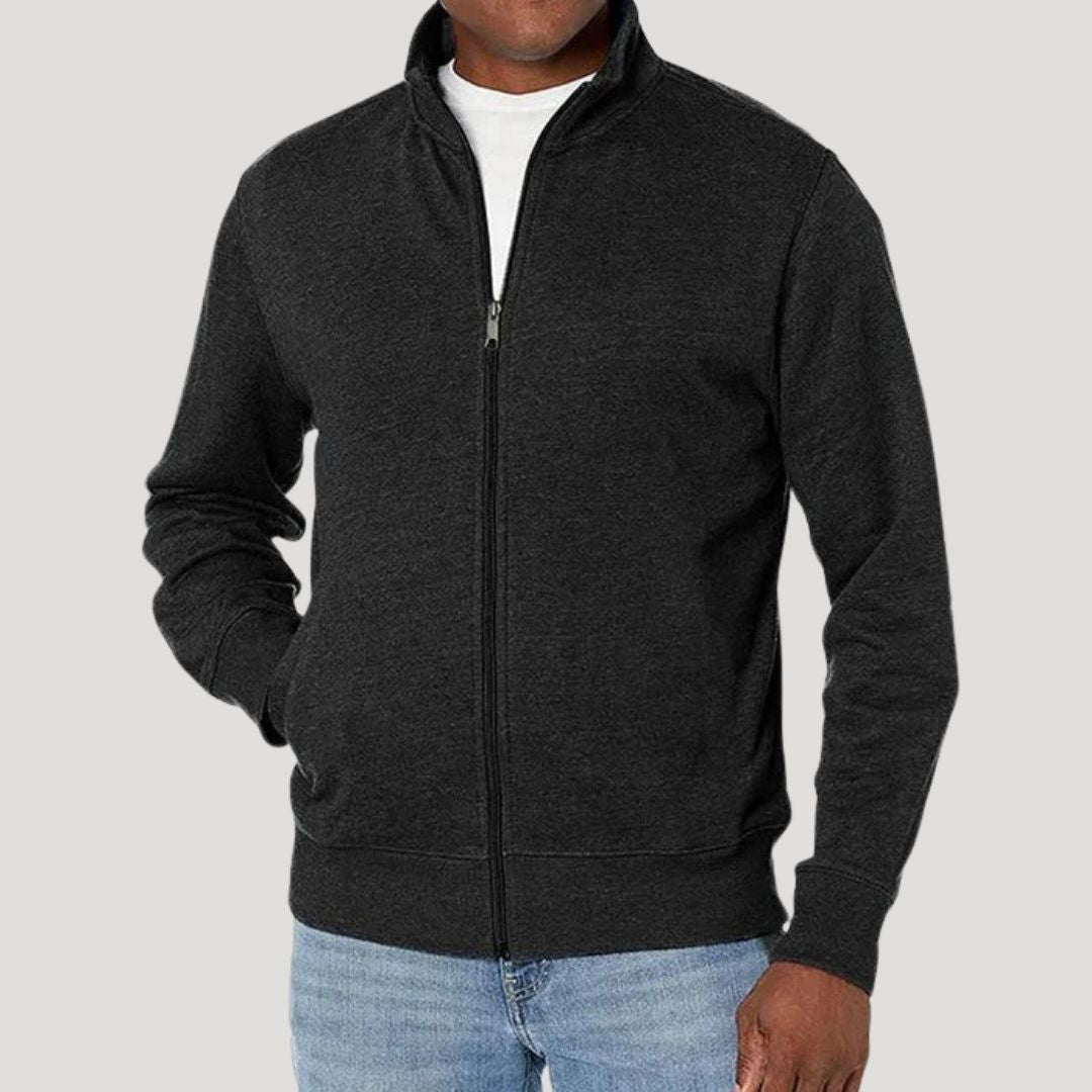 Full Zip Front Closure Casual Jacket for Men | Commute and Travel Outerwear