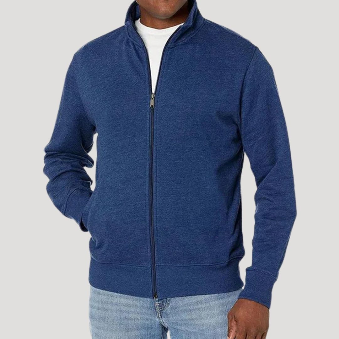 Full Zip Front Closure Casual Jacket for Men | Commute and Travel Outerwear