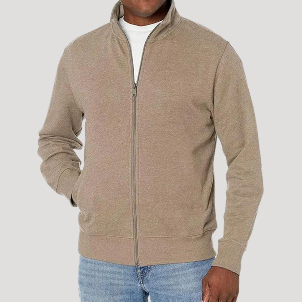 Full Zip Front Closure Casual Jacket for Men | Commute and Travel Outerwear