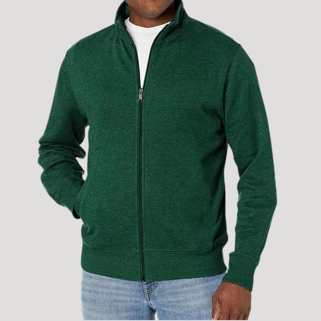 Full Zip Front Closure Casual Jacket for Men | Commute and Travel Outerwear
