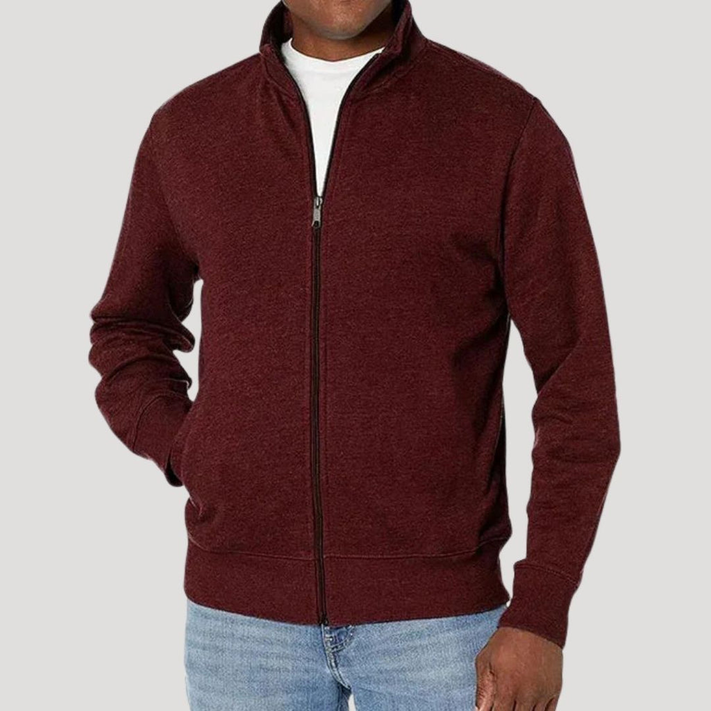 Full Zip Front Closure Casual Jacket for Men | Commute and Travel Outerwear