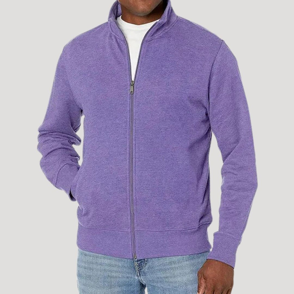 Full Zip Front Closure Casual Jacket for Men | Commute and Travel Outerwear