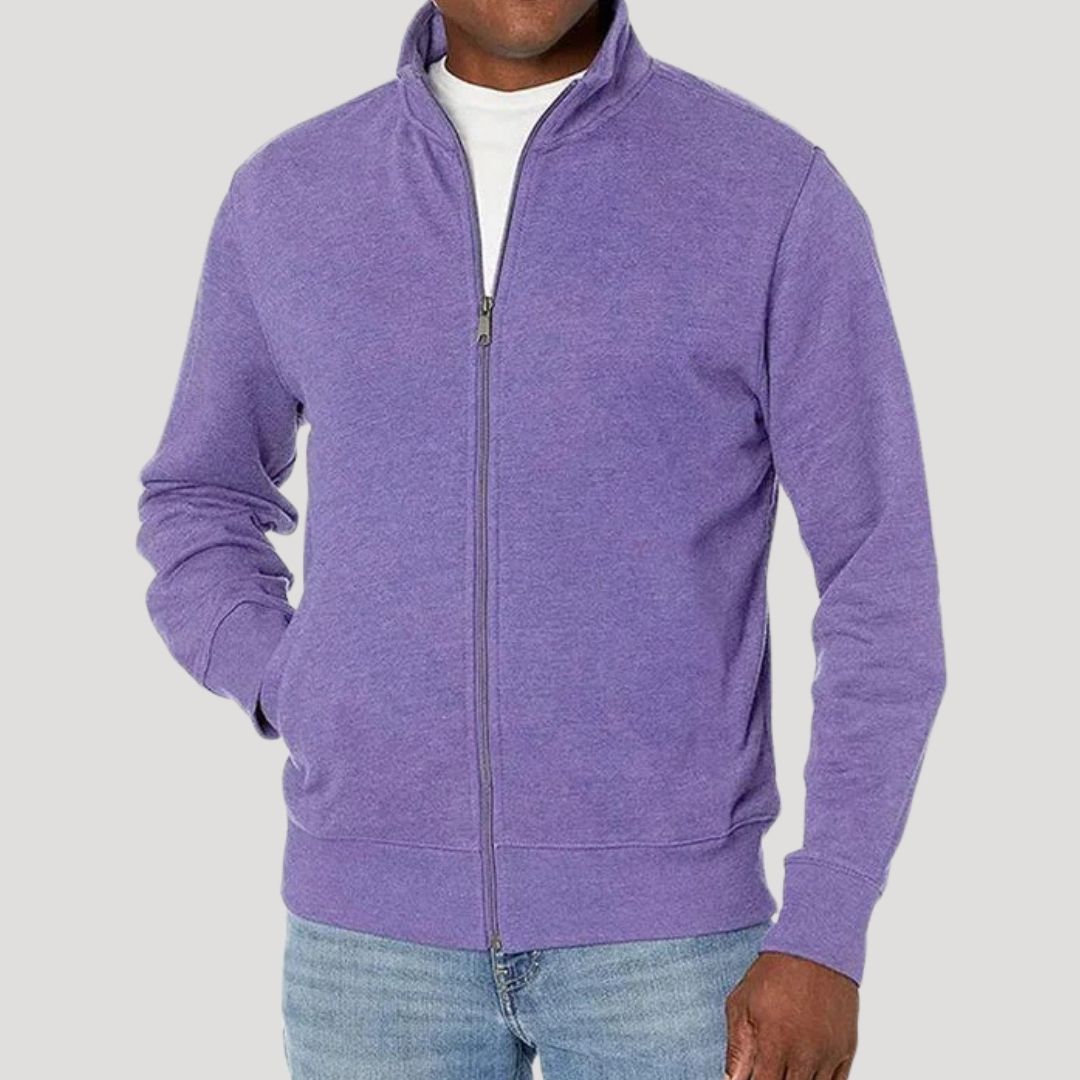 Full Zip Front Closure Casual Jacket for Men | Commute and Travel Outerwear