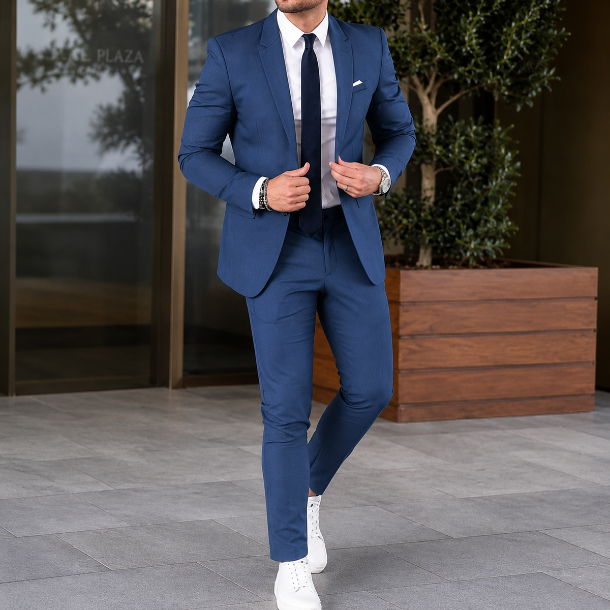 Two Piece Slim Fit Suit with Blazer and Pants for Men | Formal Occasions