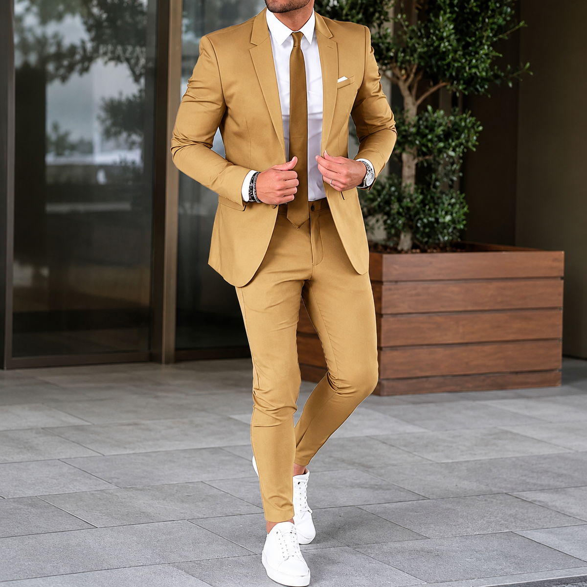 Two Piece Slim Fit Suit with Blazer and Pants for Men | Formal Occasions