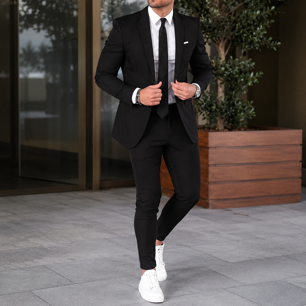 Two Piece Slim Fit Suit with Blazer and Pants for Men | Formal Occasions