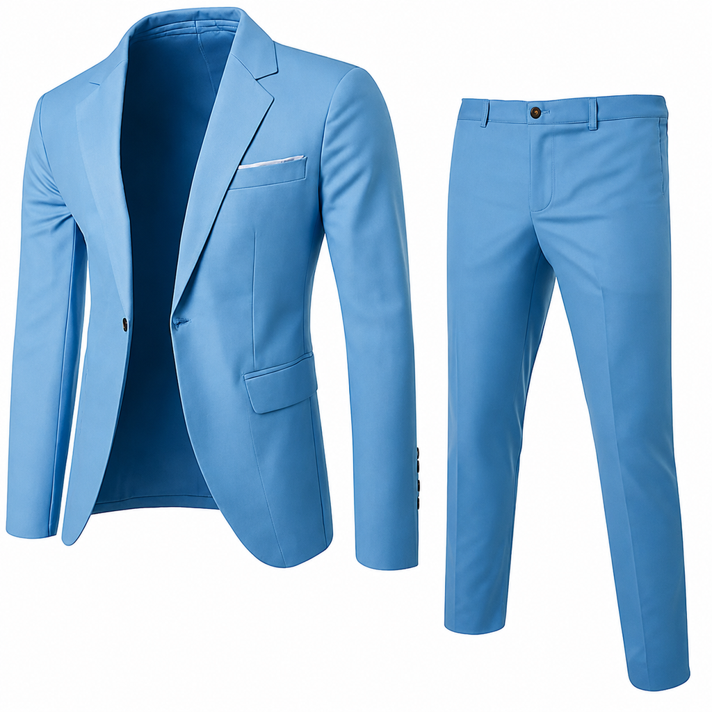 Two Piece Slim Fit Suit with Blazer and Pants for Men | Formal Occasions