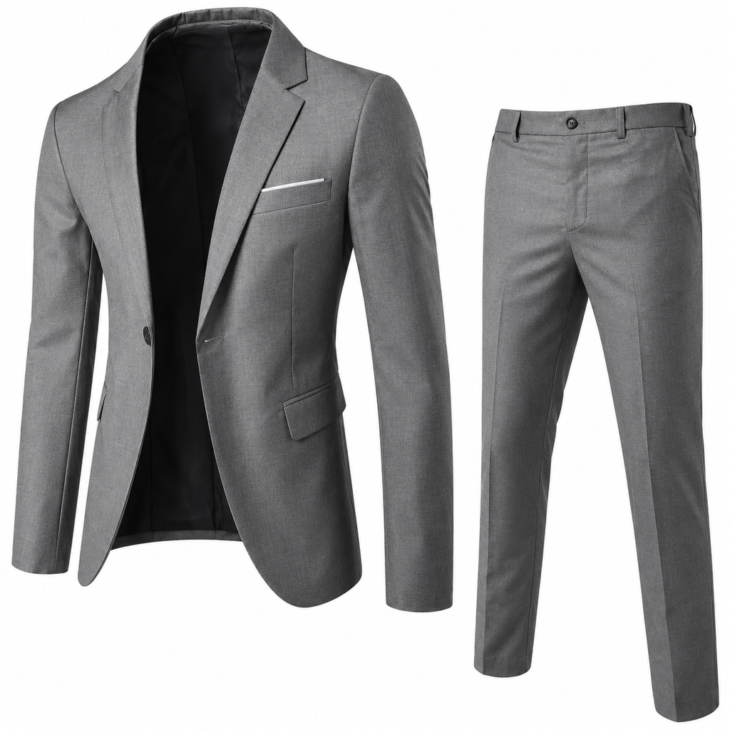 Two Piece Slim Fit Suit with Blazer and Pants for Men | Formal Occasions