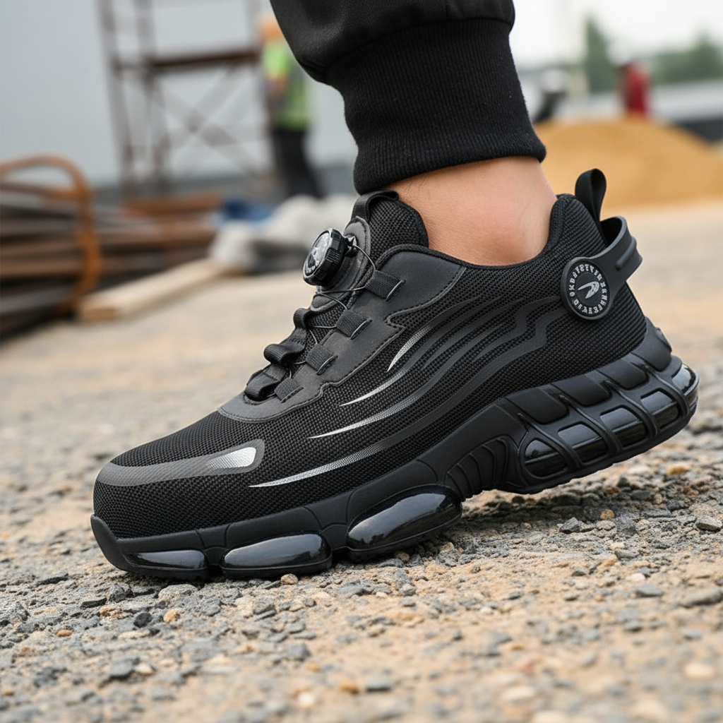 Reinforced Toe Lace Up Safety Work Boots for Men | Stable Sole Everyday Use
