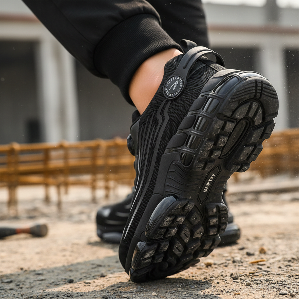 Reinforced Toe Lace Up Safety Work Boots for Men | Stable Sole Everyday Use