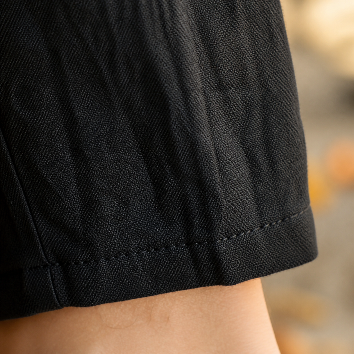 Linen Blend Tapered Cropped Drawstring Pants for Men | Summer Collection