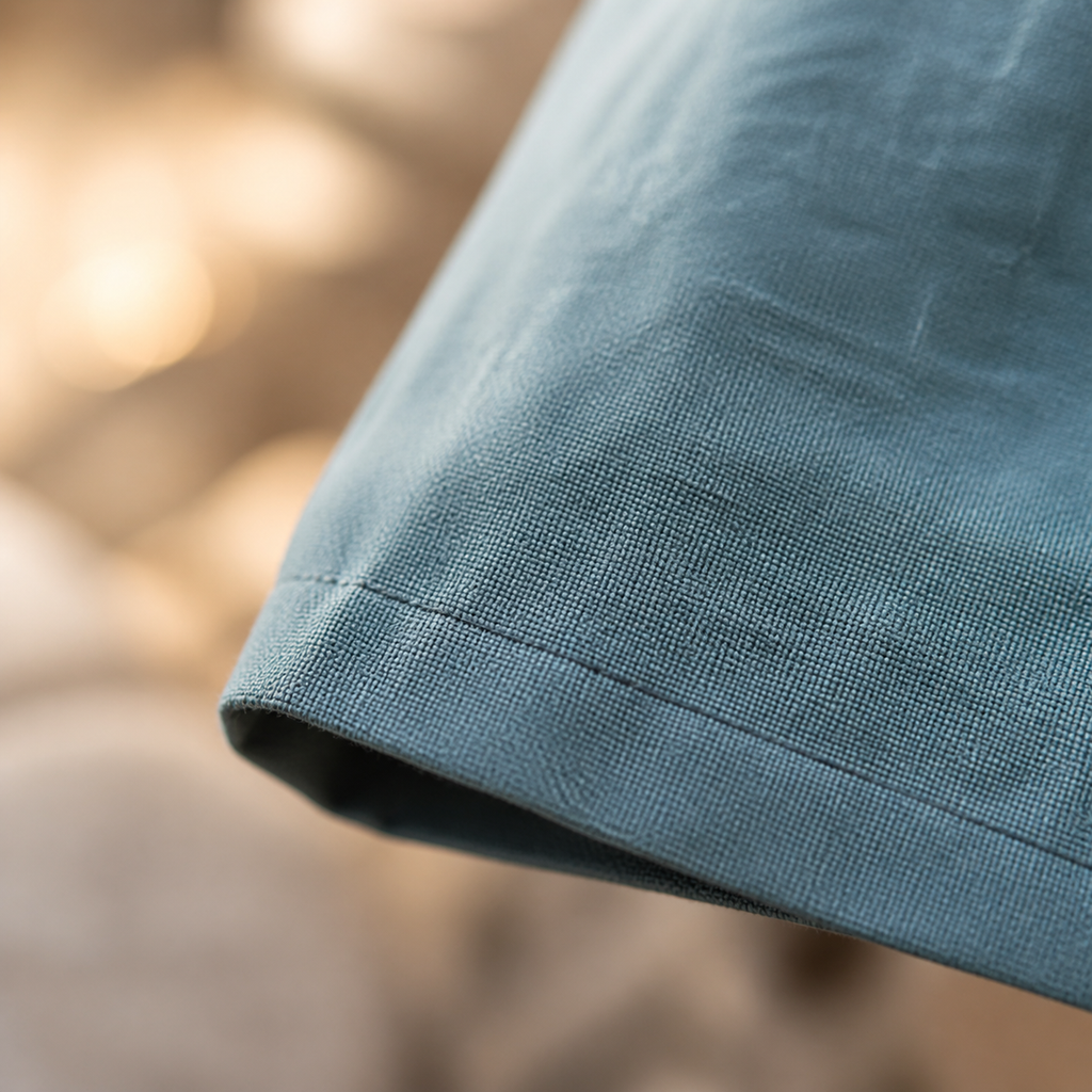 Linen Blend Tapered Cropped Drawstring Pants for Men | Summer Collection