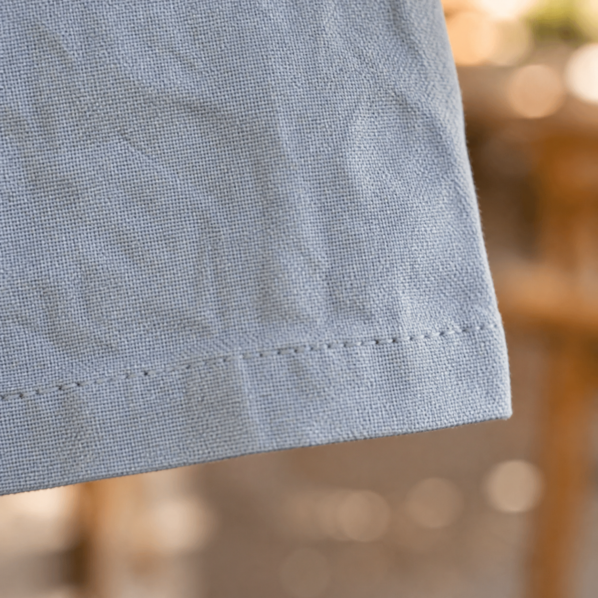 Linen Blend Tapered Cropped Drawstring Pants for Men | Summer Collection