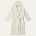 Cotton Waffle Belted Bathrobe for Men | Lightweight Breathable Home Loungewear