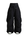 Baggy Cargo Snowboard Pants with Adjustable Waist for Men | Winter Sports