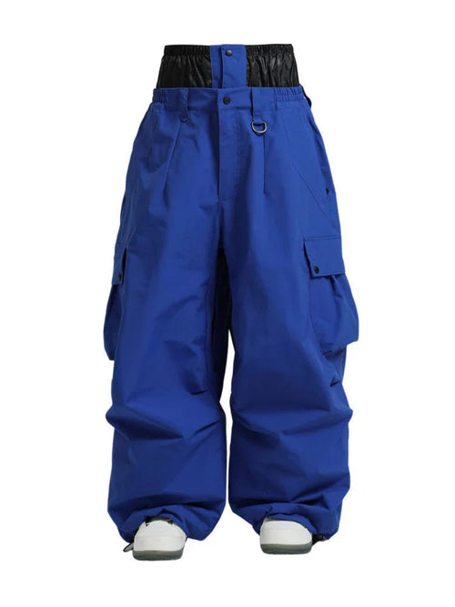 Baggy Cargo Snowboard Pants with Adjustable Waist for Men | Winter Sports