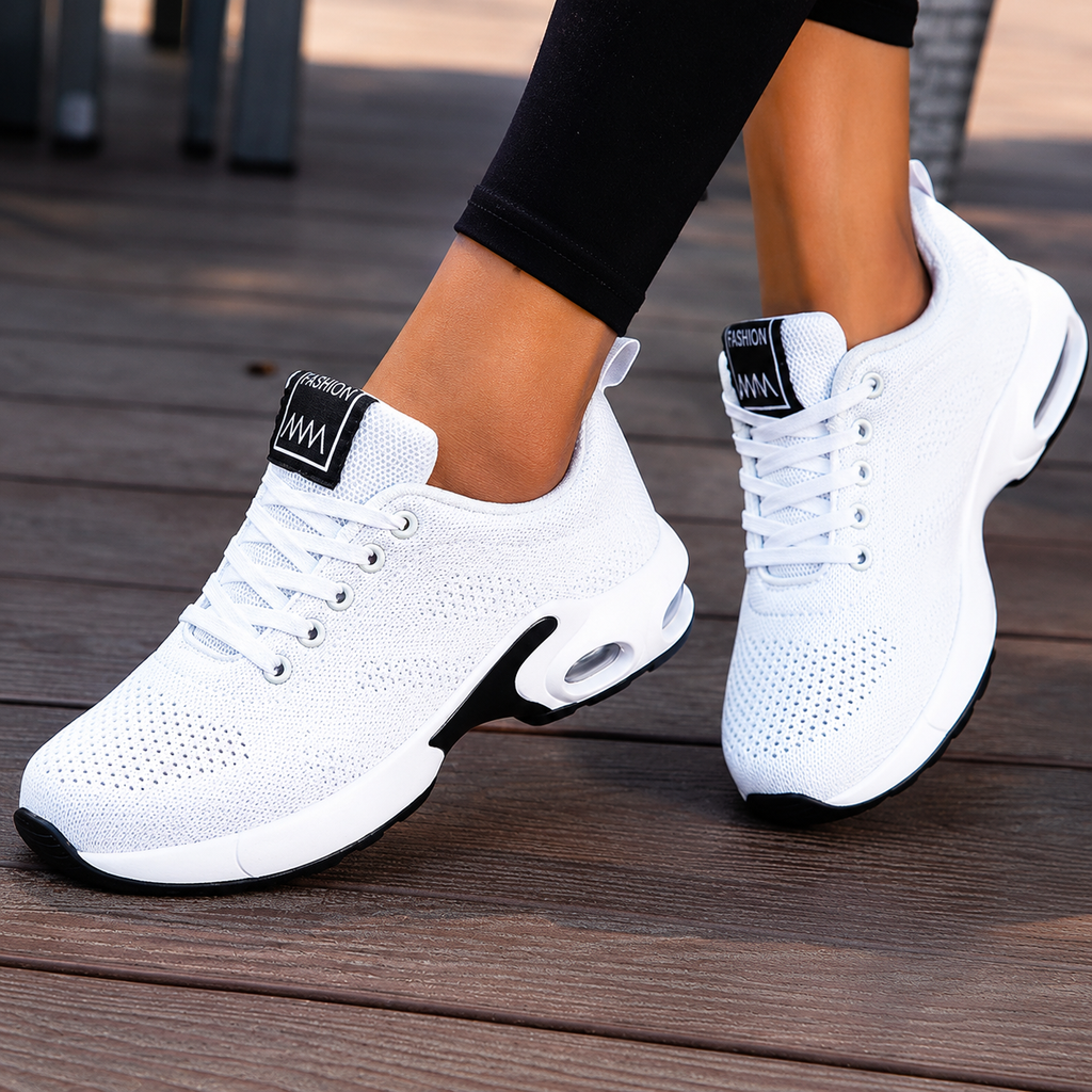 Orthopedic Cushioned Sole Casual Walking Sneakers for Women | Daily Wear