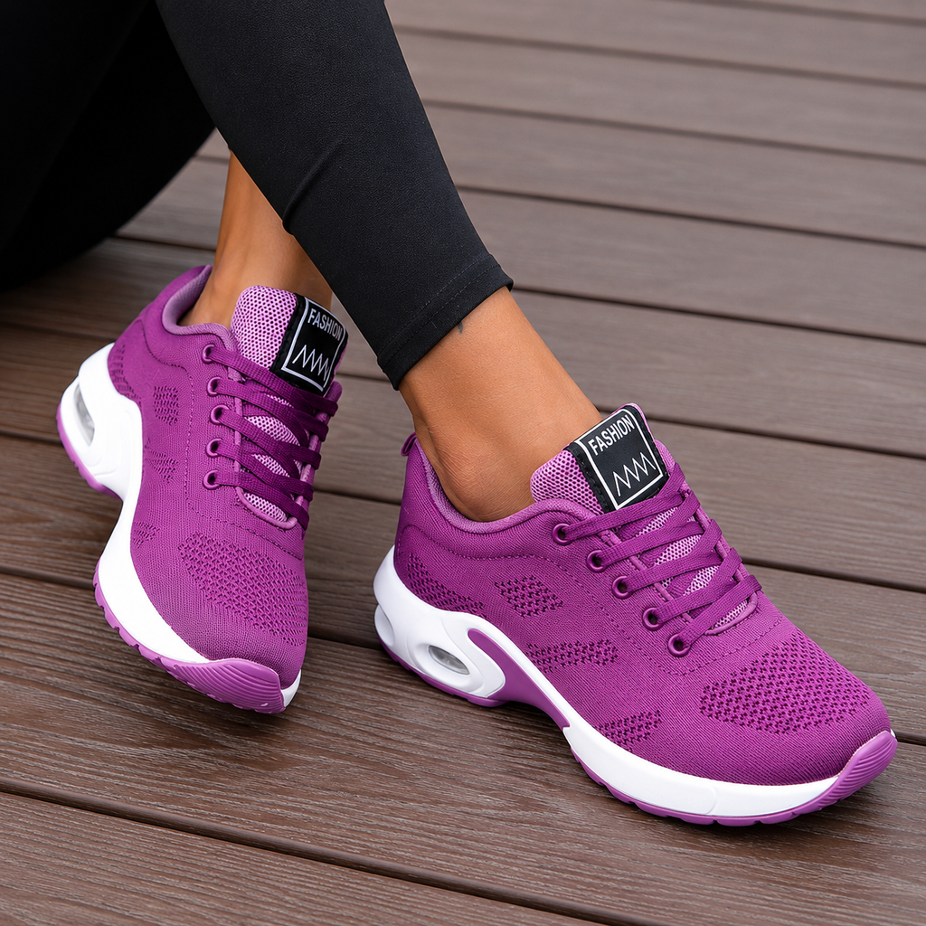Orthopedic Cushioned Sole Casual Walking Sneakers for Women | Daily Wear