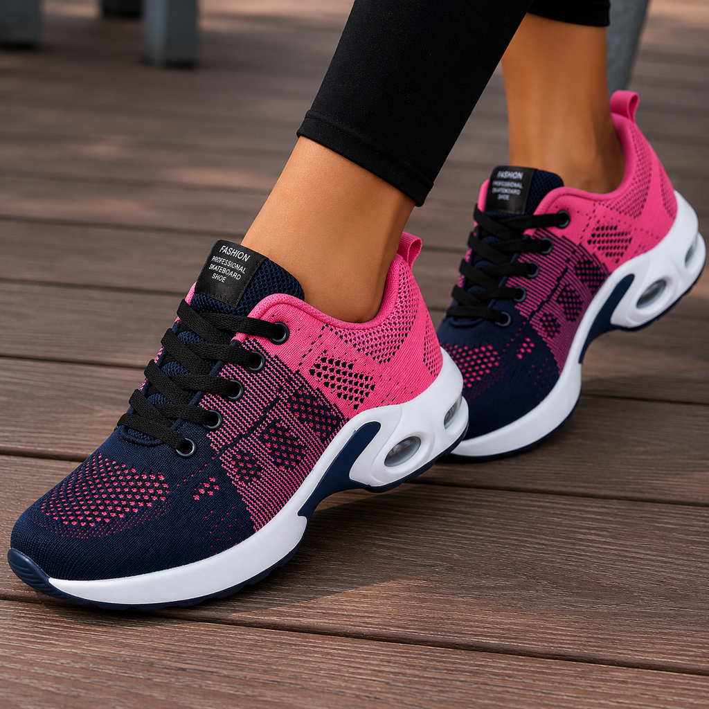 Orthopedic Cushioned Sole Casual Walking Sneakers for Women | Daily Wear