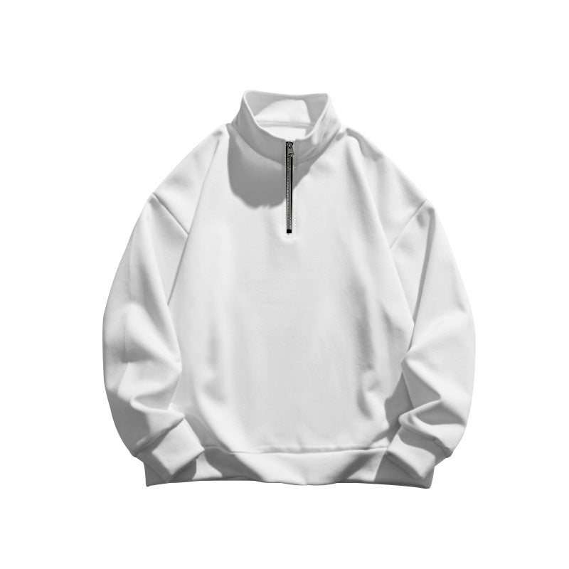 Lorenzo Bianchi | Luxury Men's Sweater with Short Zip and Timeless Style