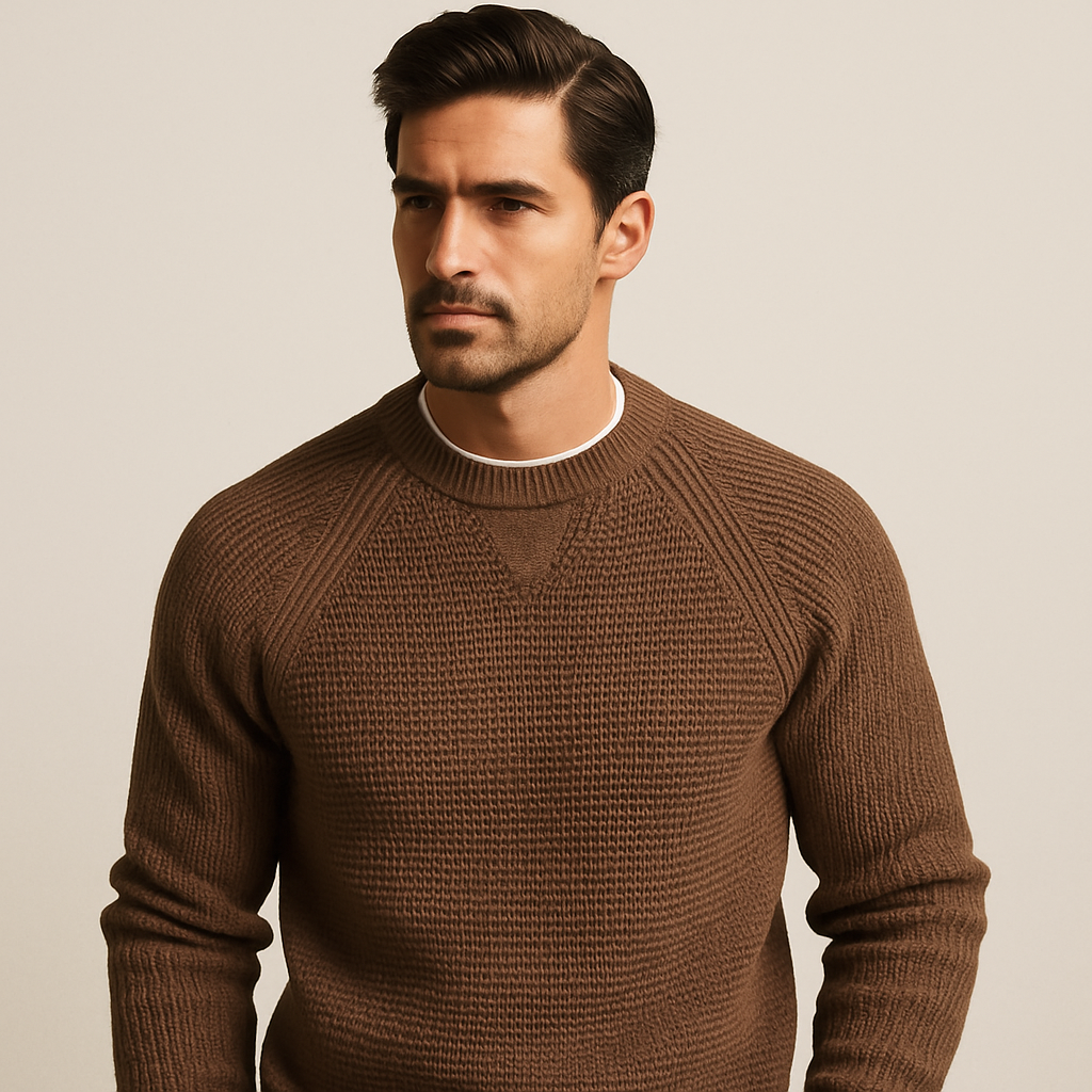 Lorenzo Cortese | Luxe Men's Sweater with Texture