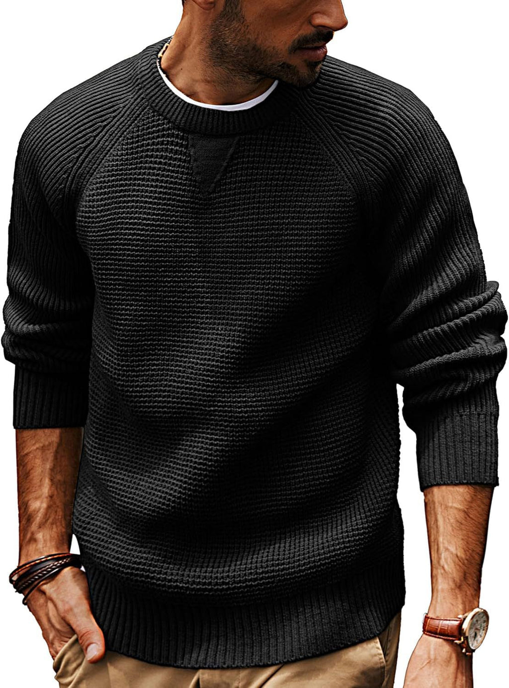Lorenzo Cortese | Luxe Men's Sweater with Texture