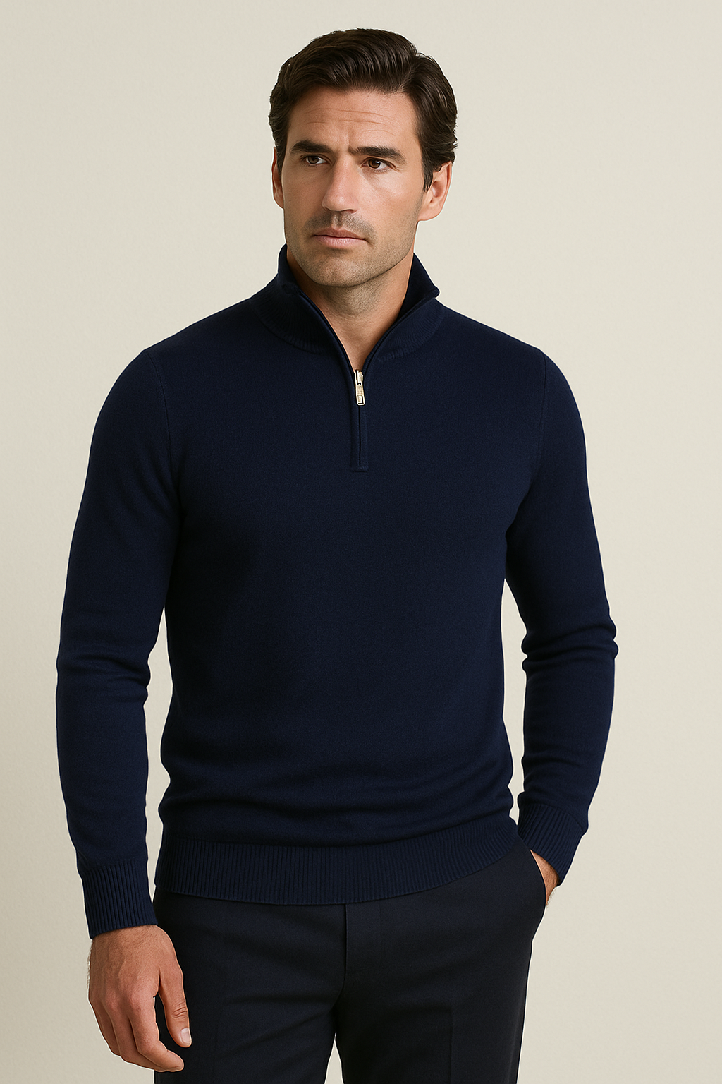 Luca Patrico | Slim Fit Men's Pullover made of Polyester