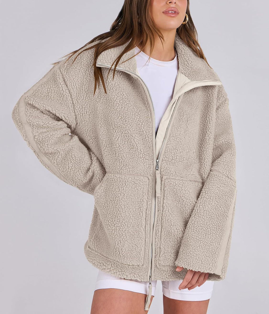 Women’s Coat | Loose Fit with Zipper Closure Winter Clothing