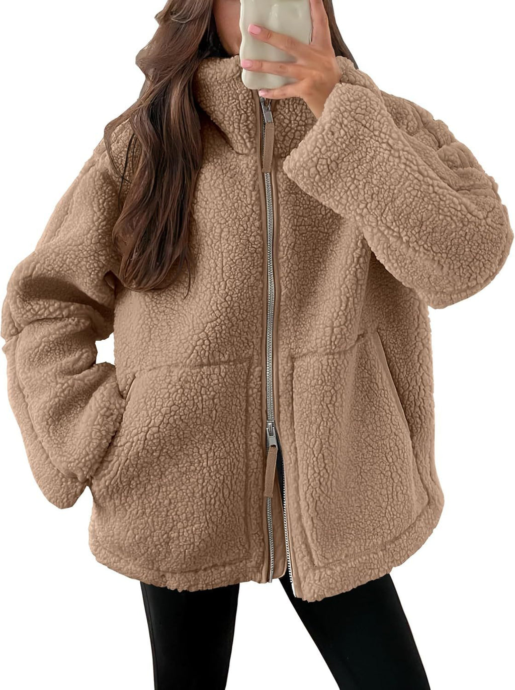 Women’s Coat | Loose Fit with Zipper Closure Winter Clothing