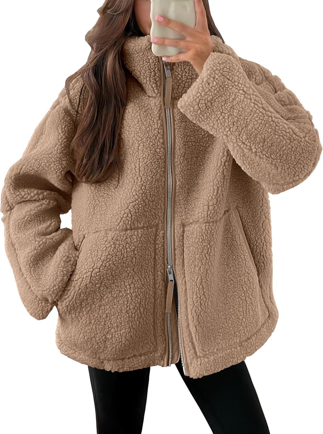Women’s Coat | Loose Fit with Zipper Closure Winter Clothing