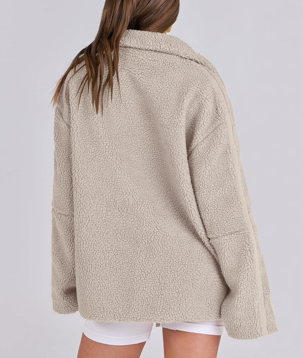 Women’s Coat | Loose Fit with Zipper Closure Winter Clothing